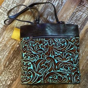 Patricia Nash Leather Albi Convertible Backpack/Shoulder Bag